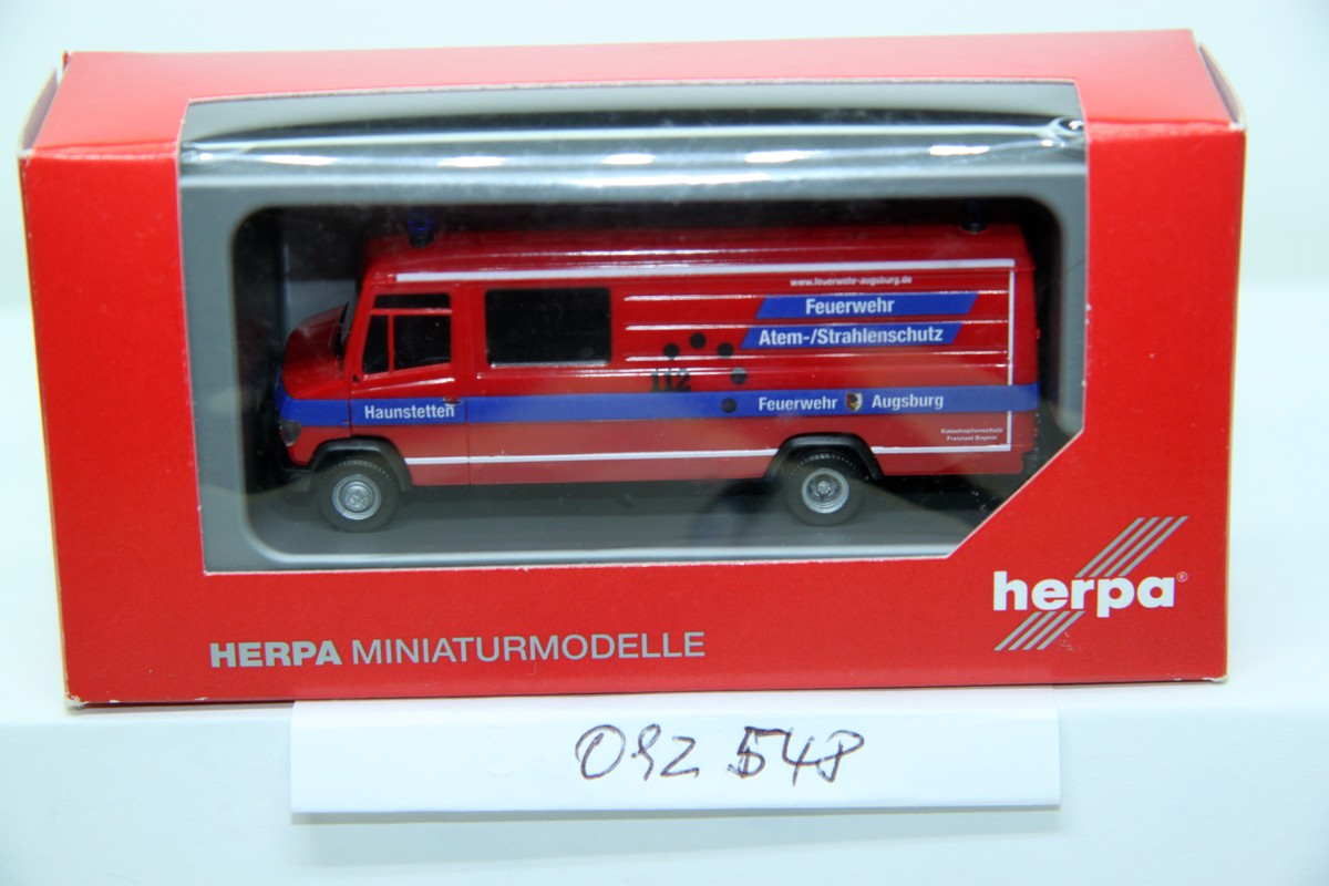 Herpa 092548, Mercedes Vario long box breathing apparatus vehicle "FW Haunstetten",