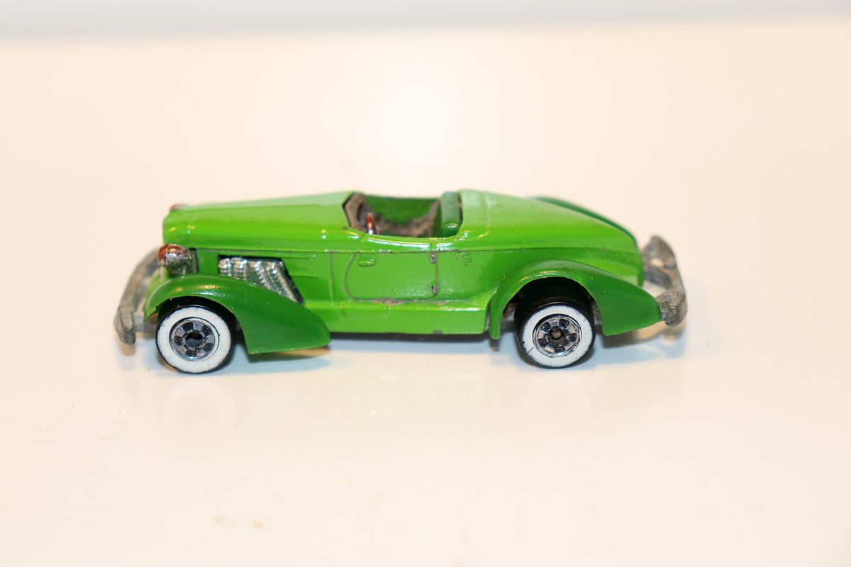 Mattel SW20619, Mattel Hot Wheels, Auburn 852, green, white wall tires, scale 1:55