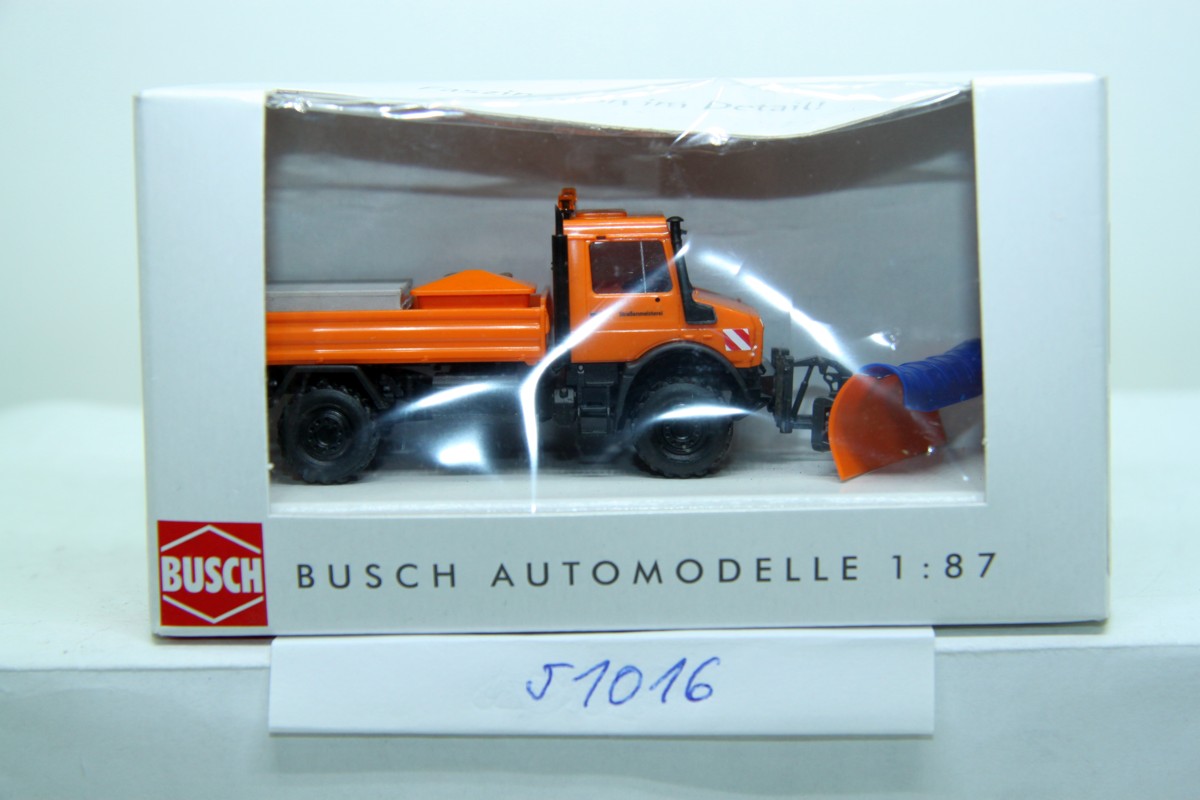 BUSCH 51016, MB Unimog U 5023 + snow shovel 
