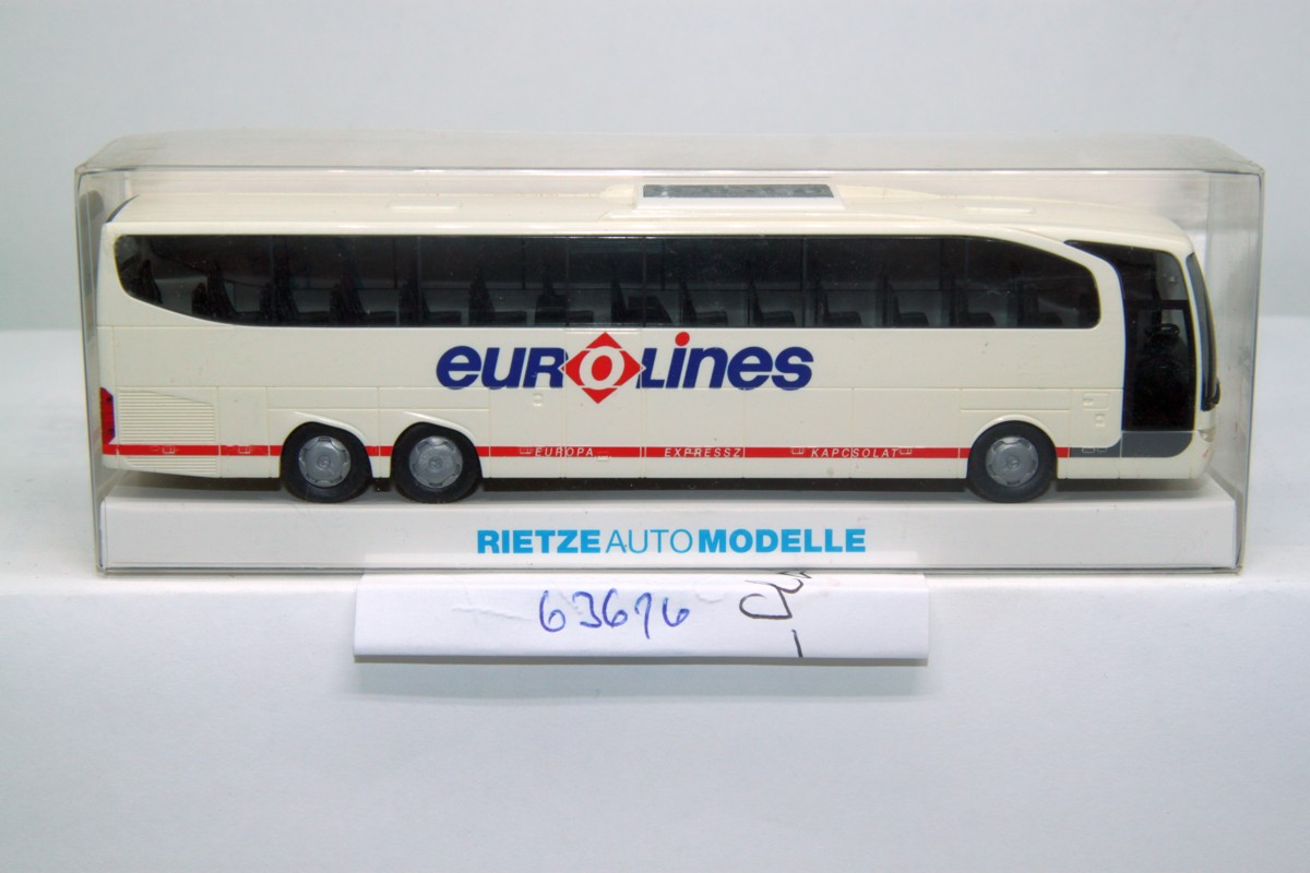 Rietze 63616, Mercedes Benz Travego Eurolines Passenger Coach