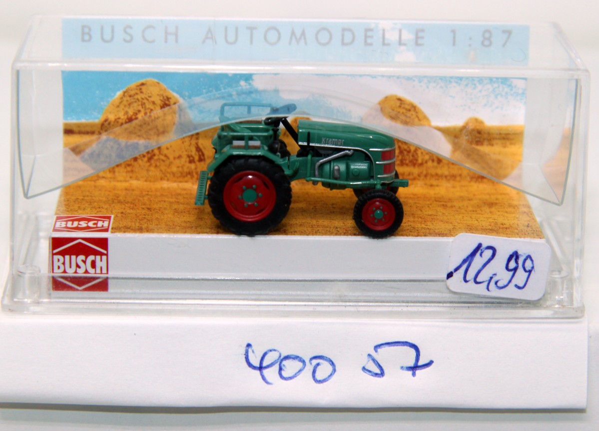 Busch 40057, Tractor Kramer KL 11 with side seats, for H0 gauge, with original box