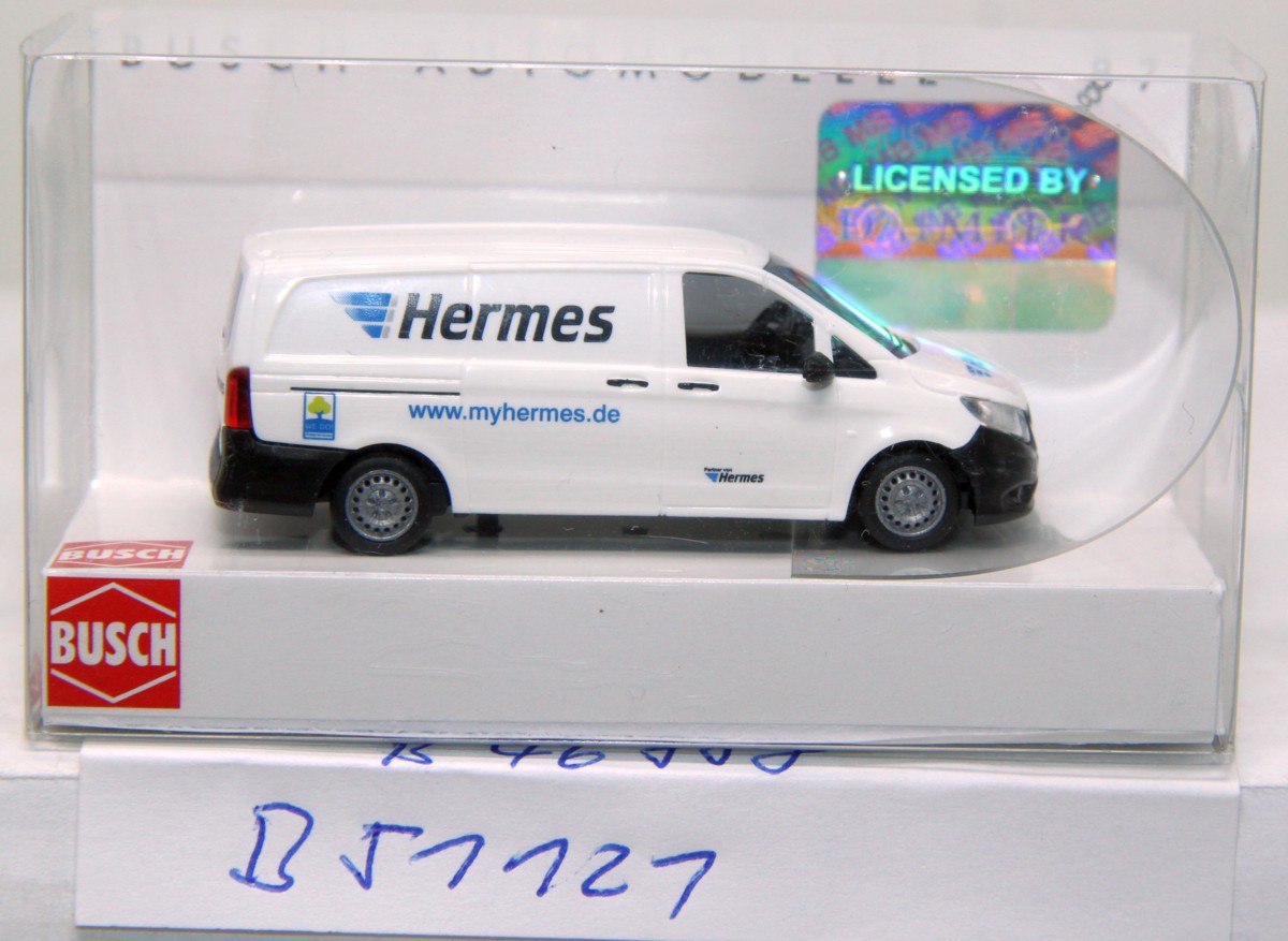 Busch 51121, Mercedes Vito "Hermes Versand",  für Spur H0, mit Originalverpackung