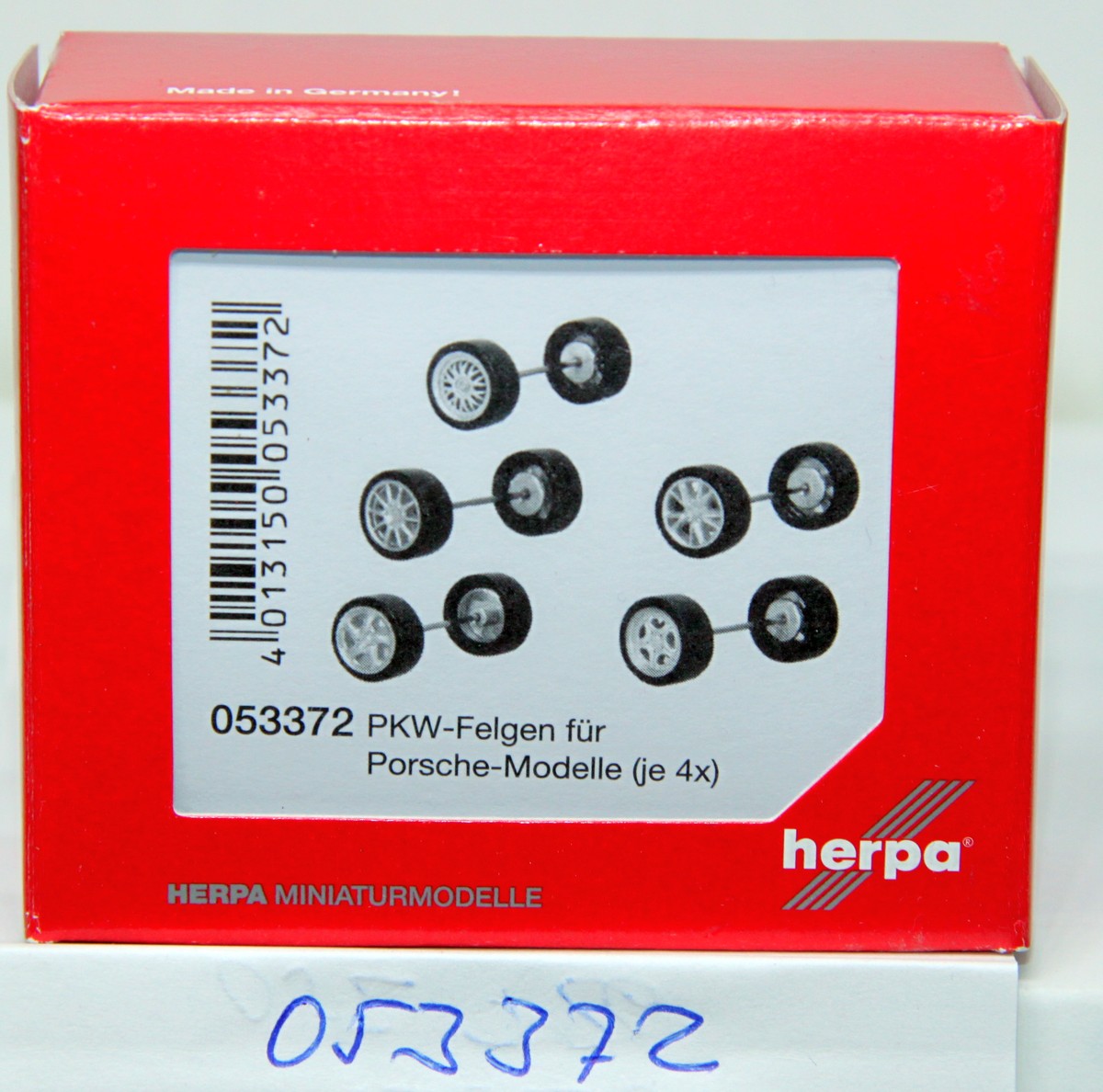 Herpa 053372, Felgen für Porsche Modelle silber lackiert 