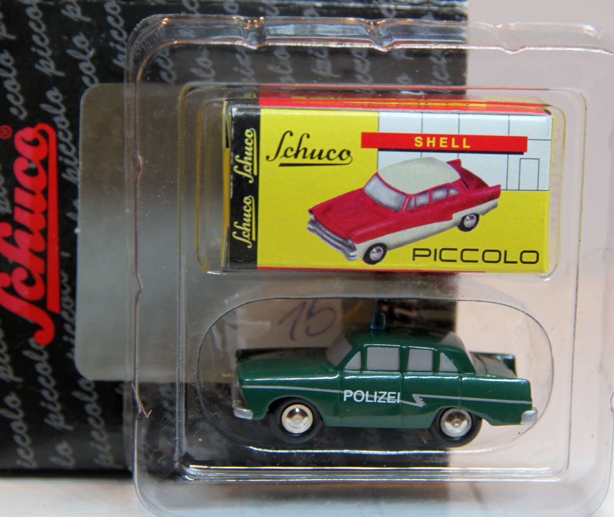Schuco Piccolo 01412 Ford 17 M "Polizei", 1:90 Metallmodell, in OVP