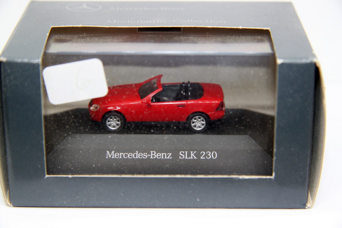 Herpa B 66005626, Mercedes-Benz SLK 230 (R170), rot, (ohne Hardtop), Werbemodell, für Spur H0, in OVP