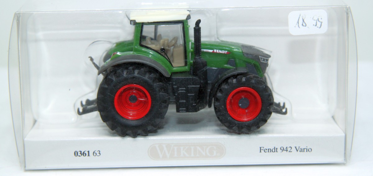Wiking 036163, Traktor Fendt 942, Vario, grün, für Spur H0, mit Originalverpackung