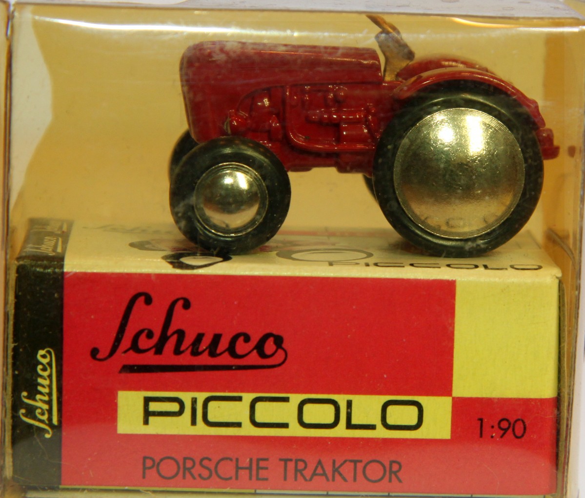Schuco 01541 Piccolo Porsche Traktor, rot, im Original Karton