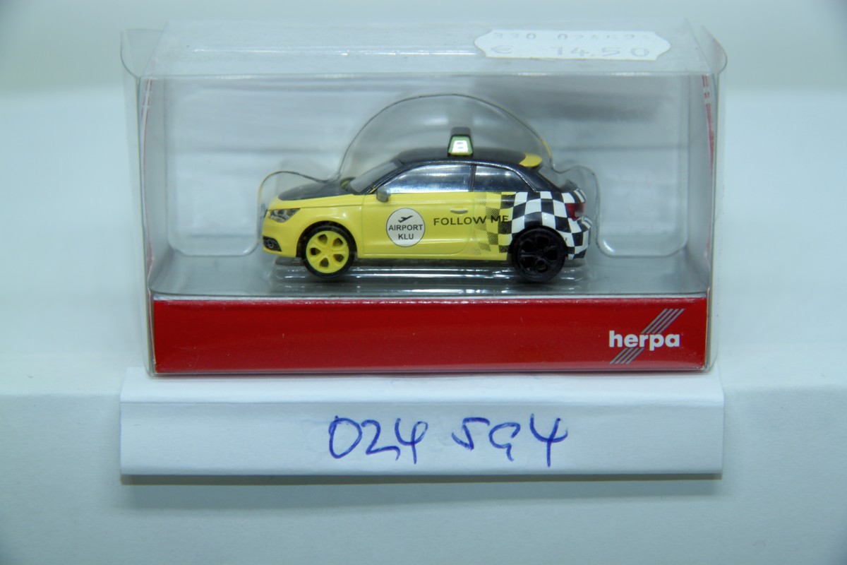 Herpa 024594 Audi A1 Follow Me 1:87 mit Originalverpackung