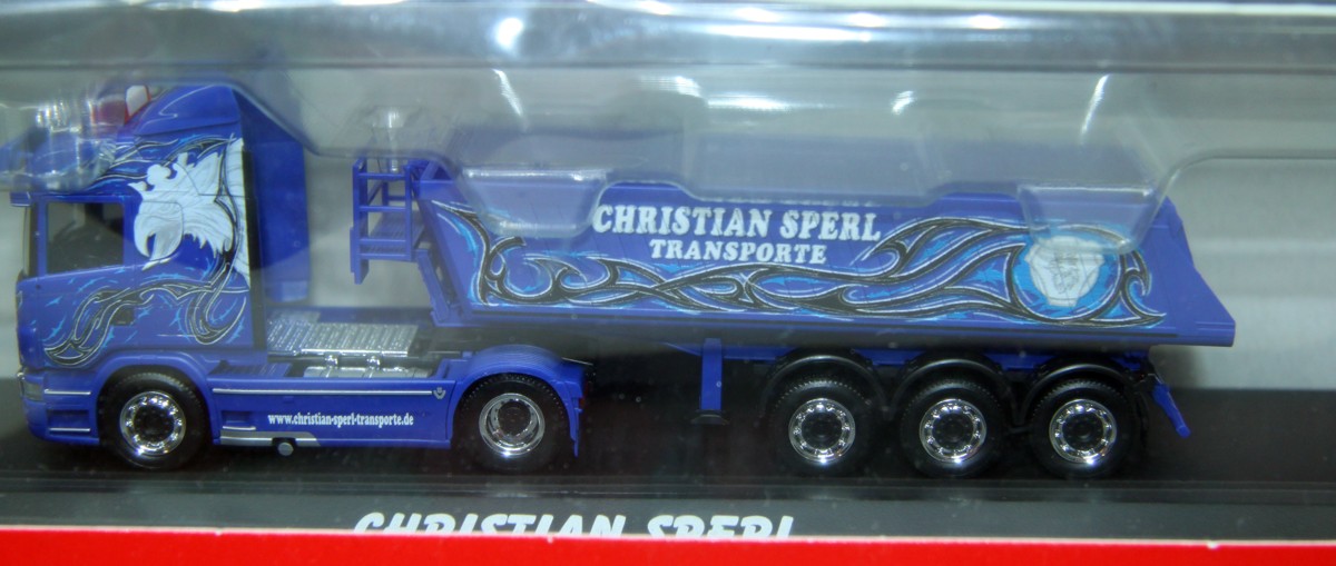 Herpa  121460, Scania R HL Baukipper-Sattelzug, "Sperl III" 