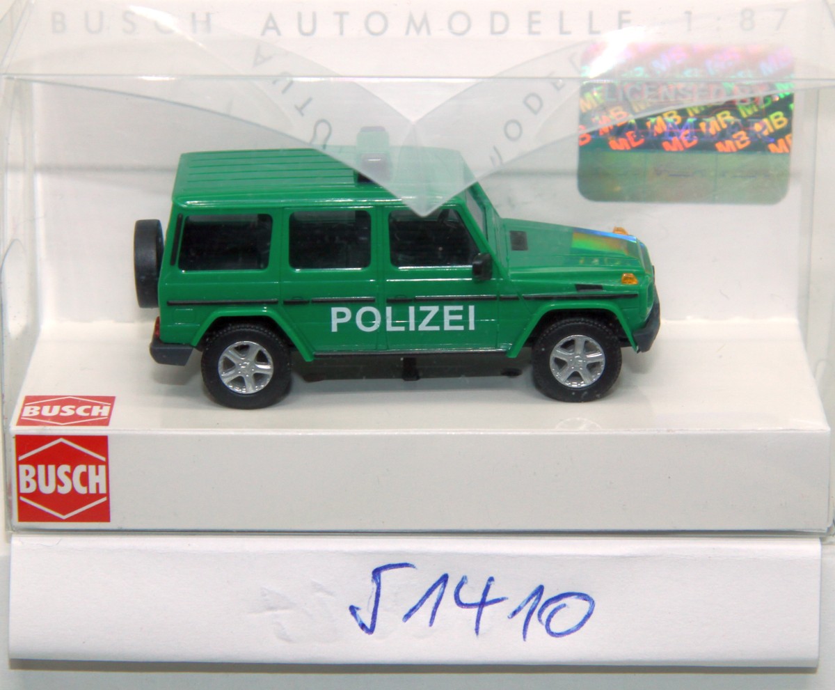 Busch 51410, Mercedes-Benz G-Class W460 (1990) "Police" , green, 