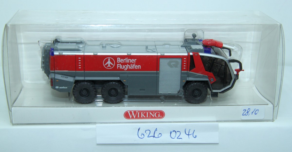 Wiking 6260246, Flugfeldlöschfahrzeug Panther 6x6, Rosenbauer, "Berliner Flughafen"