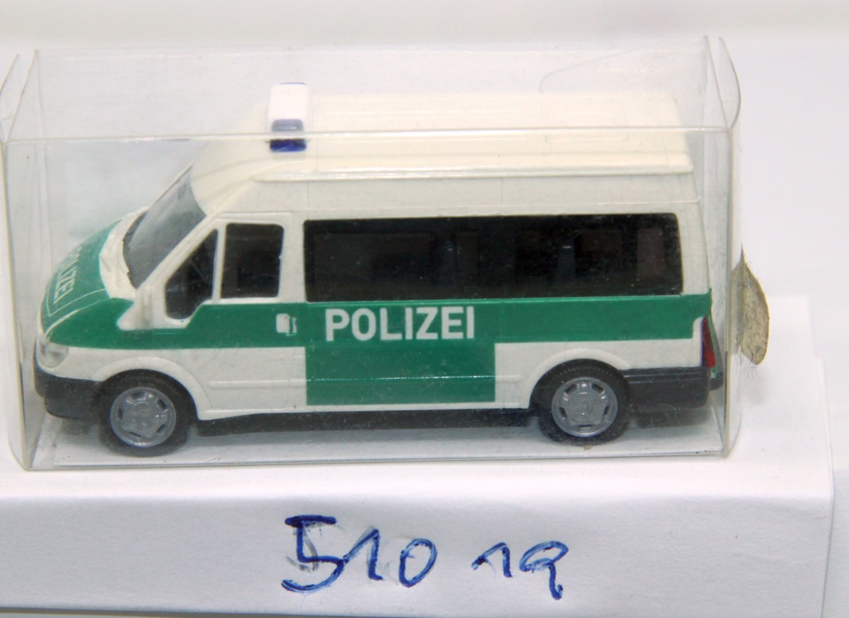 Rietze 51019, Ford Transit, Bus Polizei, grün