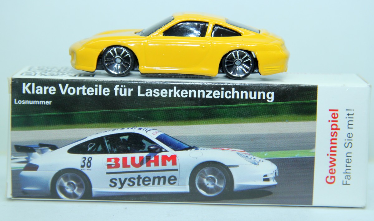 Maisto Porsche 911 Carrera 45, yellow, scale 1:87, as new, 