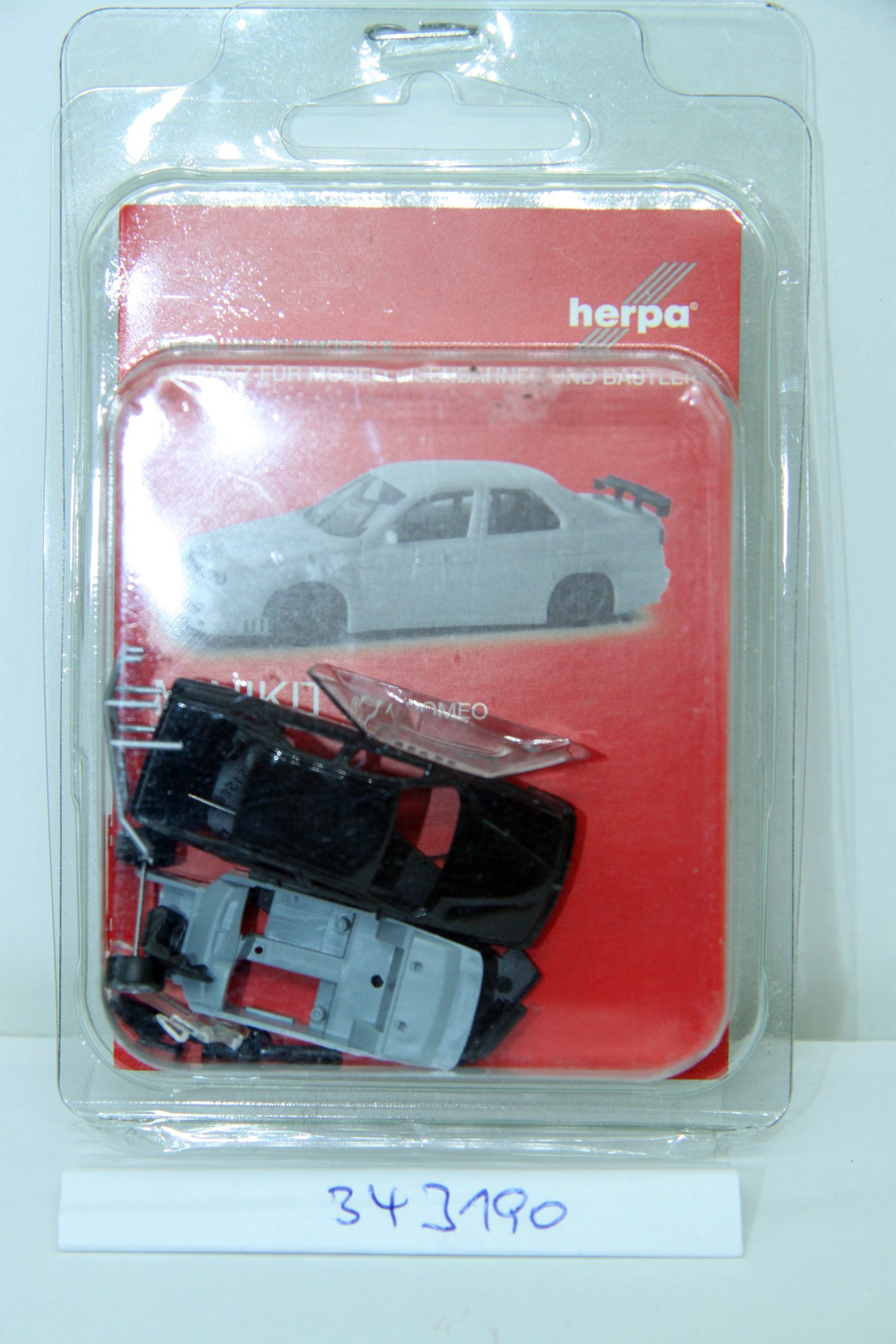 Herpa 012393, Minikit Opel Vectra racing, black for H0 gauge,