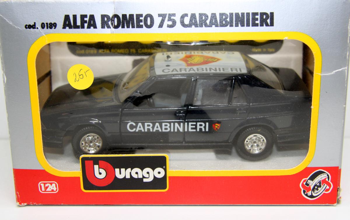 Burago Alfa Romeo 75 Carabinieri 1/24