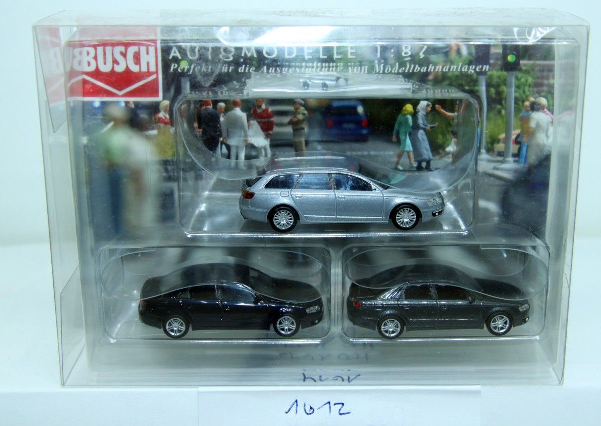 Busch 1612, Audi Modellauto-Set, Set mit drei verschiedenen Audi ...