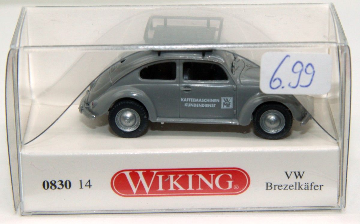 Wiking Brezelkäfer H0 1:87 – Mattgrün Mit Orangen Felgen, Modellauto Für Modellbahn