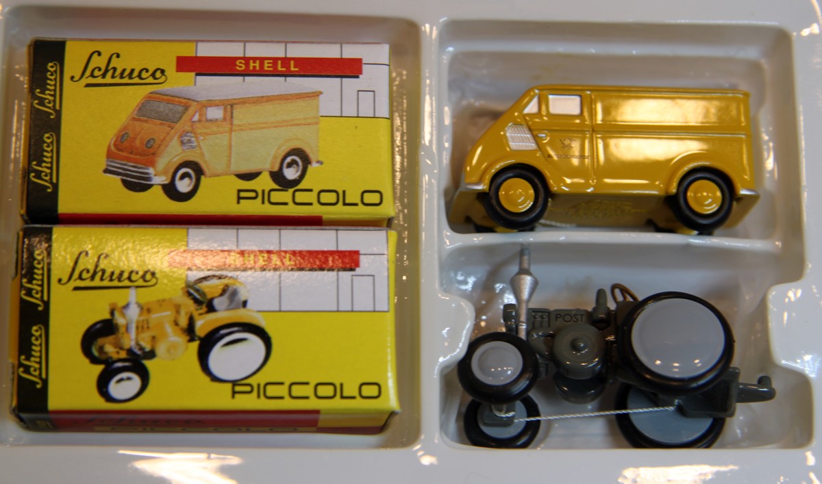 Schuco Piccolo Set 87-07,Post Museum mit Lanz Bulldog+DKW, in OVP ...